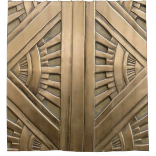 Rideaux De Douche or, nouveau d'art, art déco, cru, chic, élégant,