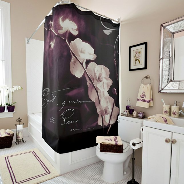 Rideaux De Douche Orchidée pourpre (Créateur téléchargé)