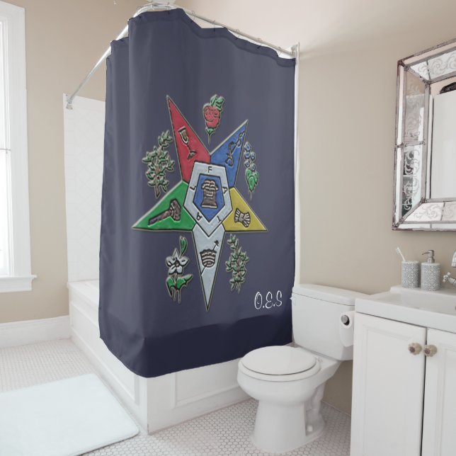 Rideaux De Douche Ordre De L'Étoile Orientale (En situation)
