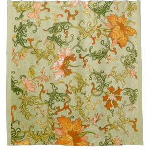 Rideaux De Douche Ornement chinois vintage Jones Fleurs