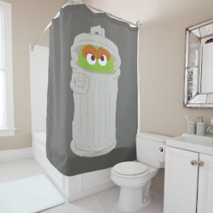 Rideaux De Douche Oscar le Groupement et sa poubelle
