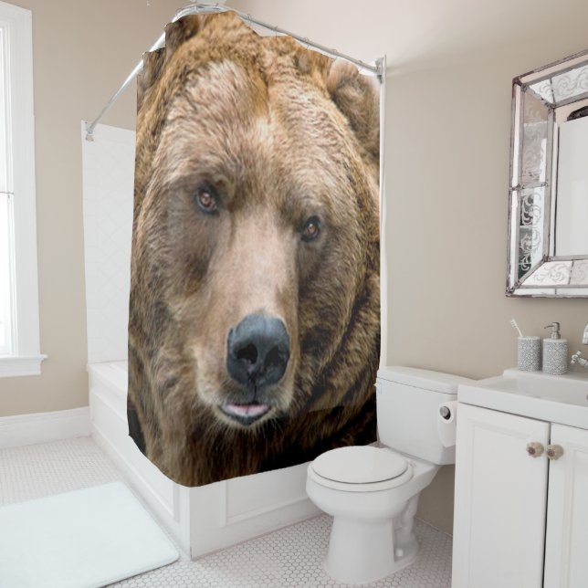 Rideaux De Douche Ours Brown (En situation)