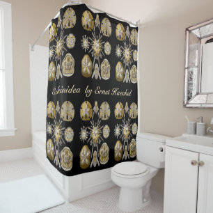 Rideaux De Douche Oursins Anciens Dollars de Sable par Ernst Haeckel