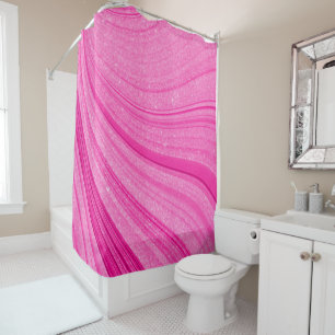 Rideaux De Douche Paillette rose