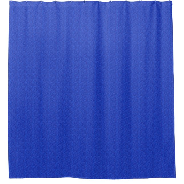 Rideaux De Douche Paisley bleu (Devant)