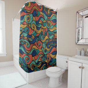 Rideaux De Douche Paisley haché