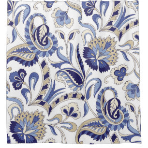 Rideaux De Douche Paisley patternpa indien traditionnel