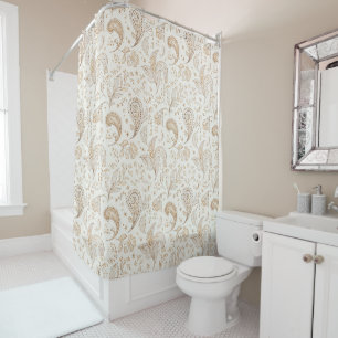 Rideaux De Douche Paix Bohème Hippie Soixante Paisley