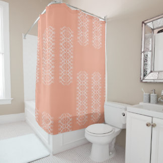 Rideaux De Douche Pale Orange Shower Curtain