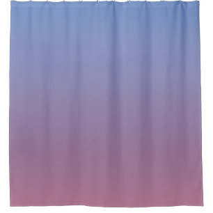 Rideaux De Douche Pale rose et bleu dégradé ombre