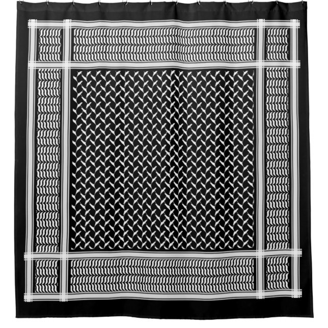 Rideaux De Douche Palestinien Keffiyeh (Devant)