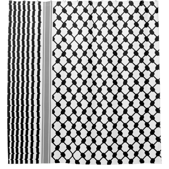 Rideaux De Douche Palestinienne Hatta Keffiyeh Kufiya Folk (2 Motifs (Devant)