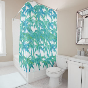 Rideaux De Douche Palmiers tropicaux