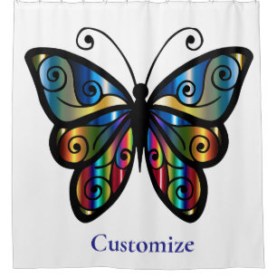 Rideaux De Douche Papillon Coloré Thunder_Cove