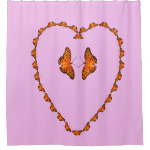 Rideaux De Douche Papillons de passion dans le coeur - Dansez avec m