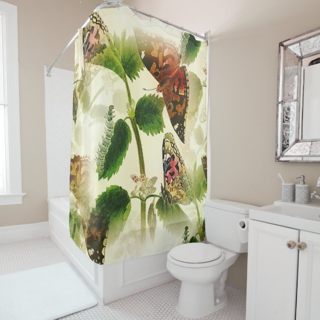 Rideaux De Douche Papillons du jardin (En situation)