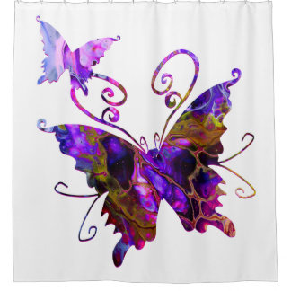 Rideaux De Douche Papillons Imaginaires