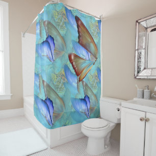 Rideaux De Douche Papillons mobiles Abstraits