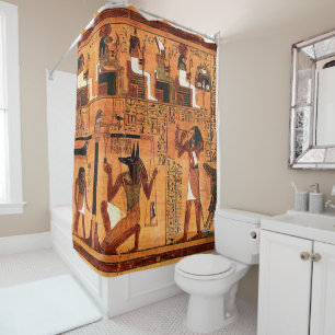 Rideaux De Douche Papyrus royal égyptien