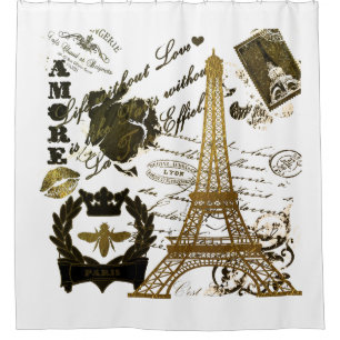 Rideaux De Douche Paris : :La Tour Eiffel