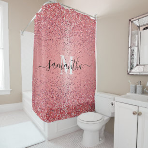 Rideaux De Douche Parties scintillant rose Gold Foil