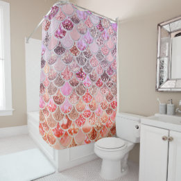 Rideaux De Douche Parties scintillant rose ombre à la mode - Balance