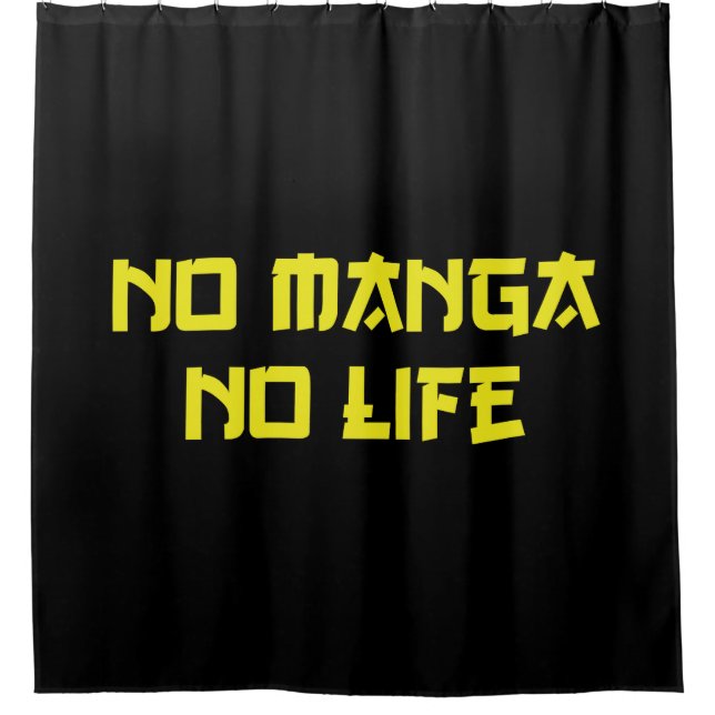 RIDEAUX DE DOUCHE PAS DE MANGA PAS DE VIE (Devant)