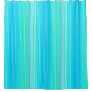 Rideaux De Douche Pastel Abstrait Turquoise Bleu Bleu Grandes Têtes 