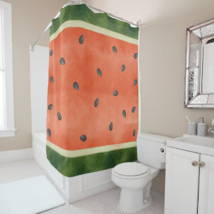 Rideaux De Douche Pastèque De quelque façon que vous la coupiez Frui