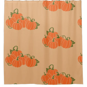 Rideaux De Douche Patch de Citrouille