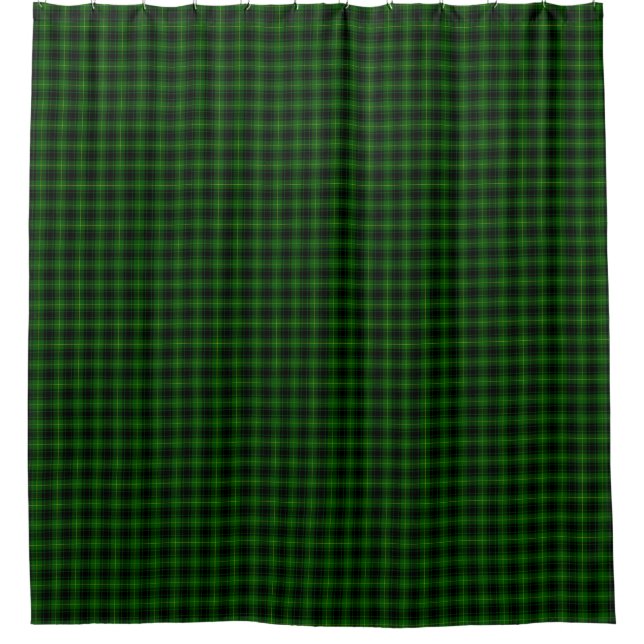 Rideaux De Douche Pâte verte de tartan MacArthur (Devant)