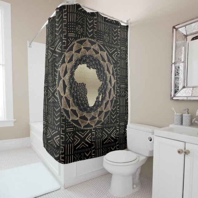 Rideaux De Douche "Patrimoine d'or" (En situation)
