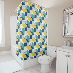 Rideaux De Douche Patters bleus