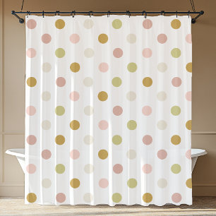 Rideaux De Douche Patters Pastel Polka