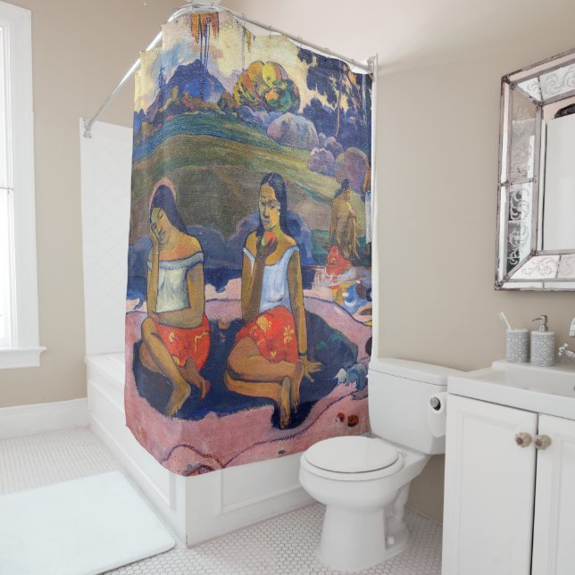 Rideaux De Douche Paul Gauguin - Printemps sacré, Rêves doux (En situation)