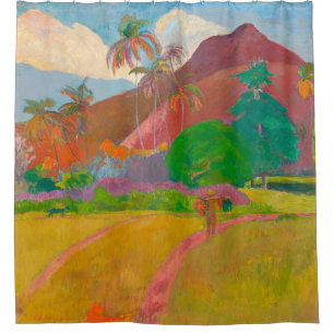 Rideaux De Douche Paysage tahitien Paul Gauguin Post-impressionniste