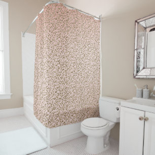 Rideaux De Douche Peach Blush Parties scintillant rose Empreinte de 