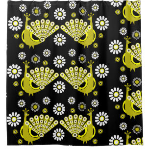 Rideaux De Douche Peacock Bird Art graphique