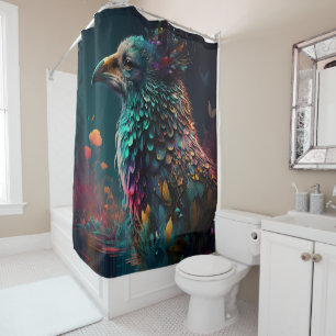 Rideaux De Douche Peacock coloré