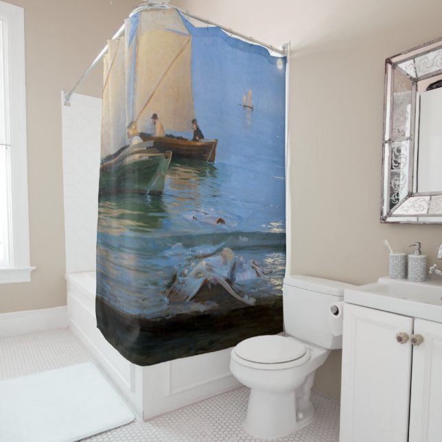 Rideaux De Douche Peder Severin Kroyer - Bateaux de pêche (En situation)