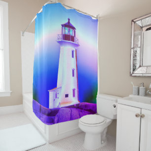 Rideaux De Douche Peggy's Cove Lighthouse Route Nouvelle-Écosse pers