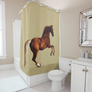 Rideaux De Douche peinture du cheval Whistlejacket par George Stubbs
