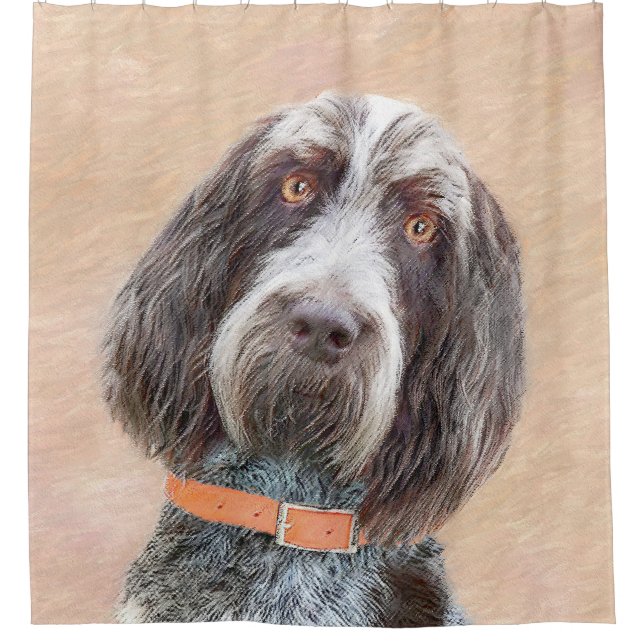 Rideaux De Douche Peinture Spinone Italiano - Belle Art Original Chi (Devant)