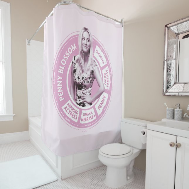 Rideaux De Douche Penny Blossom Info Graphique (En situation)