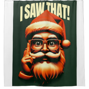 Rideaux De Douche Père Noël vous regarde