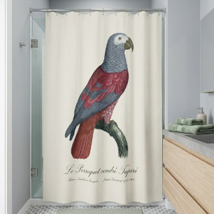 Rideaux De Douche Perroquet Gris du Congo Facteur Rouge Psittacus Er
