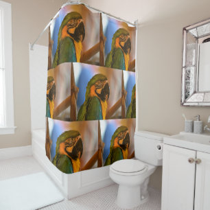 Rideaux De Douche Perroquet tropical