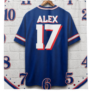 Rideaux De Douche Personalized Buffalo Football Jersey