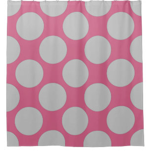 Rideaux De Douche Personnalisable Pois Motif n'importe quelle couleu