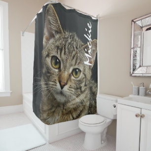 Rideaux De Douche Personnalisé Animaux de compagnie Photo Chat Douch